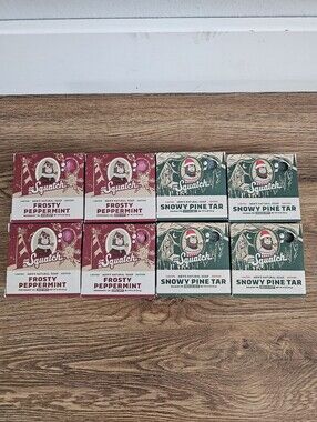 Dr. Squatch Limited Edition Bar Soap Snowy Pine Tar (4) & Frosty Peppermint (4)